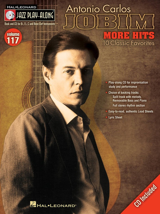 More Hits Antonio Carlos Jobim - Jazz Play Along Volume 117 Book/Cd