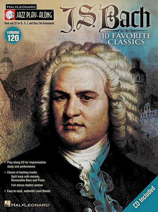 Bach Jazz Play Along Volume 120 Book/Cd