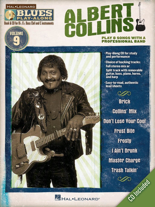 Albert Collins Blues Play Along V9 Bk/Cd