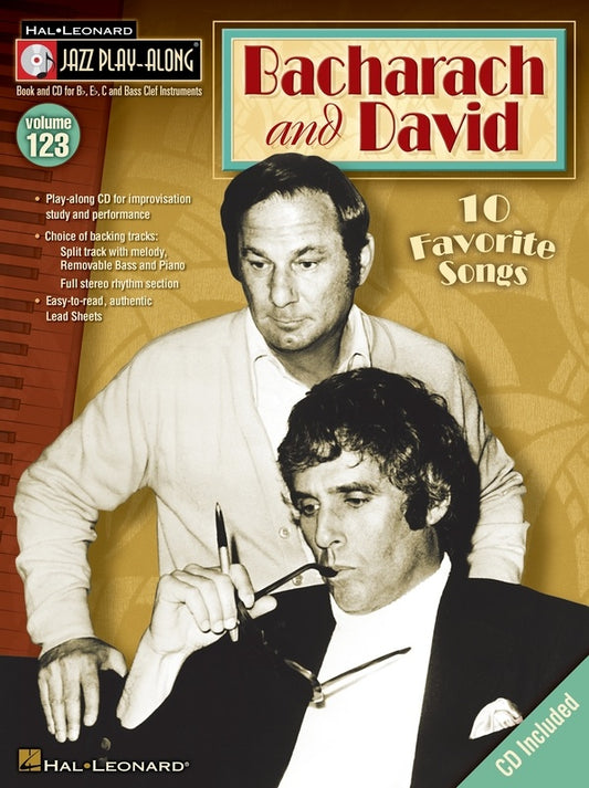 Bacharach & David - Jazz Play Along Volume 123 Book/Cd