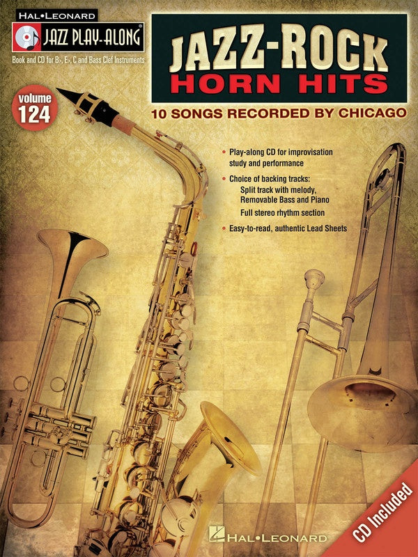 Jazz-Rock Horn Hits - Jazz Play Along Volume 124 Book/Cd