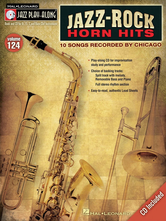 Jazz-Rock Horn Hits - Jazz Play Along Volume 124 Book/Cd