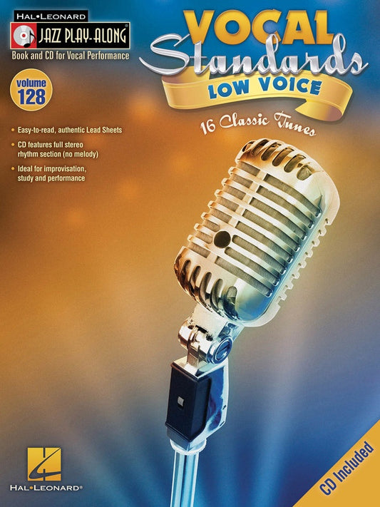 Vocal Standards (Low) Jazz Play Along Volume 128 Book/Cd
