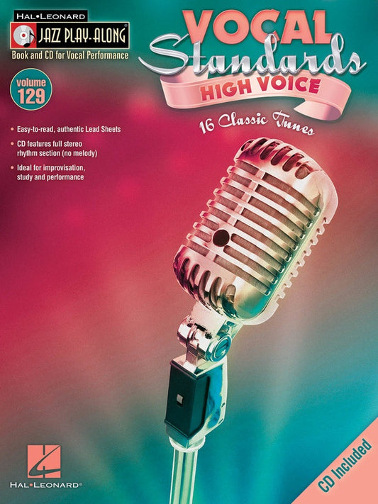 Vocal Standards (High) Jazz Play Along Volume 12 Book/Cd