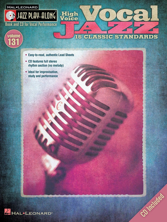 Vocal Jazz Standards (High) - Jazz Play Along Volume 131 Book/Cd
