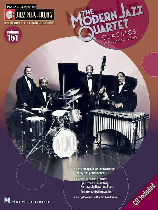 Modern Quartet Classics - Jazz Play Along Volume 1 Book/Cd