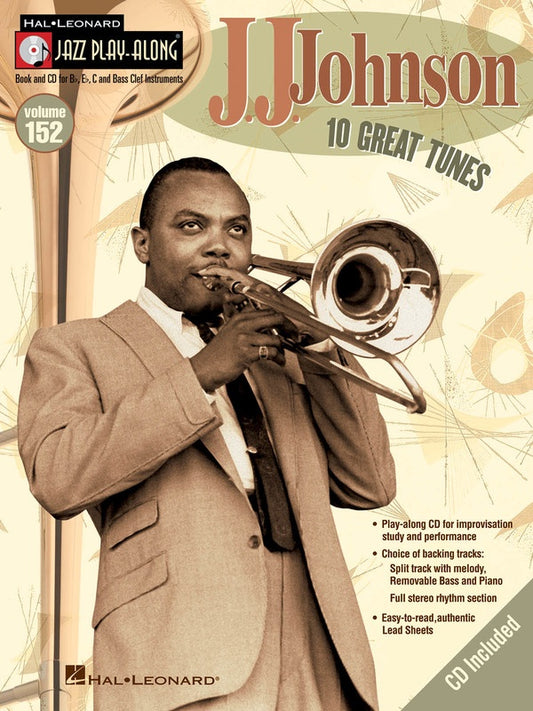 JJ Johnson - Jazz Play Along Volume 152 Book/Cd