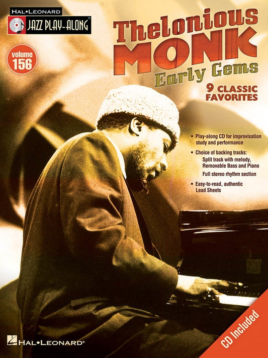 Thelonious Monk Early Gems - Jazz Play Along Volume 156 Book/Cd