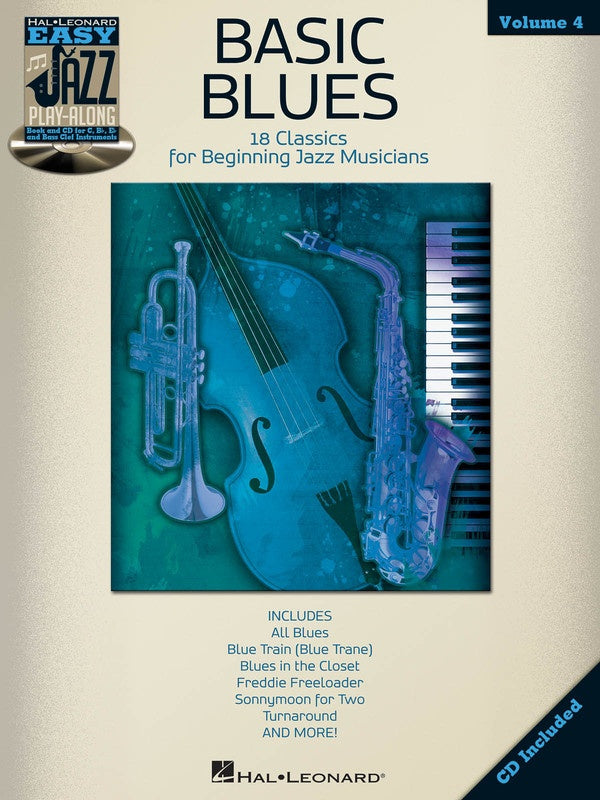 Basics Blues Easy Jazz Play Along Bk/Cd V4