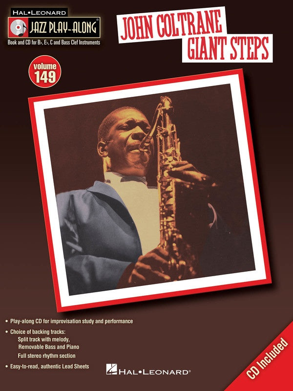 John Coltrane Giant Steps - Jazz Play Along Volume 149 Book/Cd