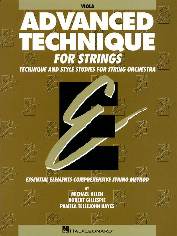 Essential Elements: Advanced Technique For Strings Viola Book