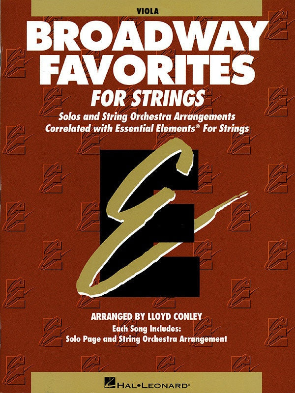 Essential Elements: Broadway Favorites For Strings - Viola Book