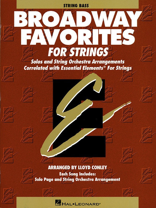 Essential Elements: Broadway Favorites For Strings - Double Bass Book