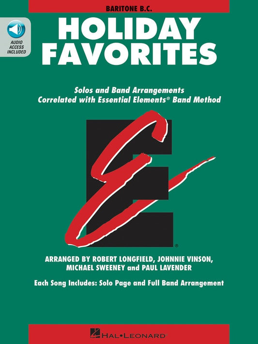 Essential Elements - Holiday Favorites Baritone Bass Clef Book/Ola
