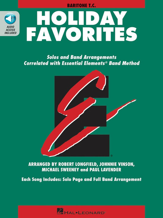 Essential Elements - Holiday Favorites Baritone Treble Clef Book/Ola