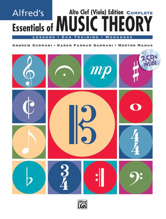 Alfred's Essentials Of Music Theory - Complete Alto Clef Viola Book (Book & Cd's)