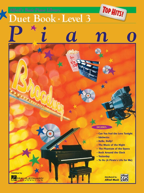 Alfred's Basic Piano Library - Top Hits Duet Level 3 Book