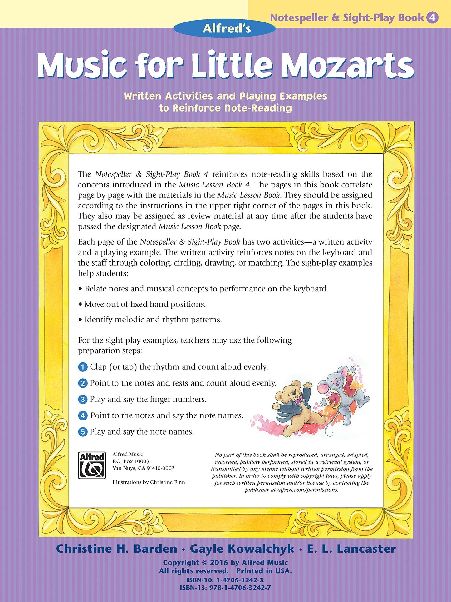 Alfred's Music For Little Mozarts - Notespeller & Sight-Play Book 4