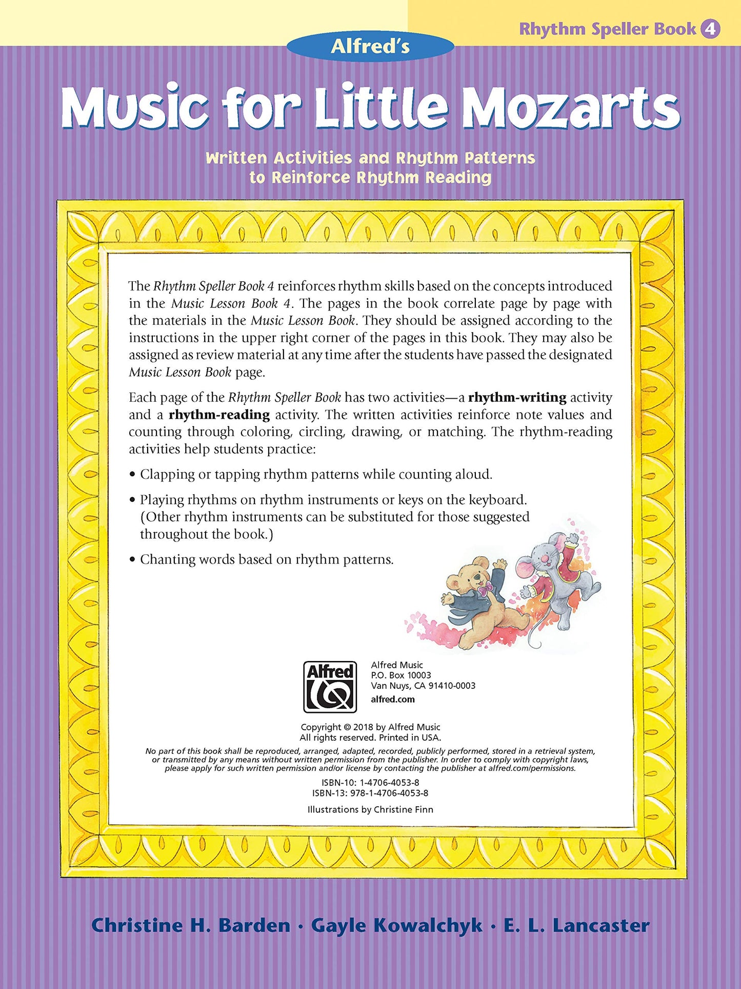 Alfred's Music For Little Mozarts - Rhythm Speller Book 4