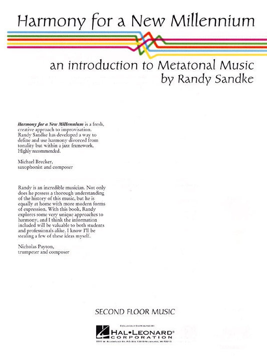 Harmony For A New Millennium Metatonal Music