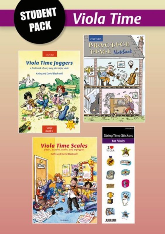 Viola Time Student Pack - Starter Pack for Viola Players (Books and Stickers)