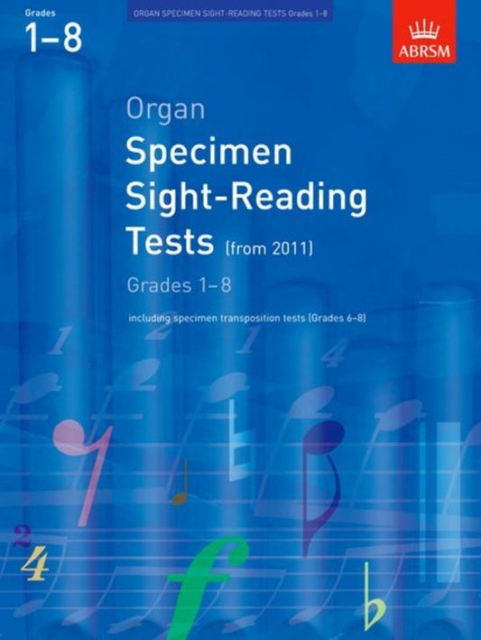 ABRSM Piano Specimen Sight Reading Tests Grade 1-8 2011 Book