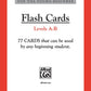 Alfred's Basic Piano Prep Course - 77  Flash Cards Level A & B
