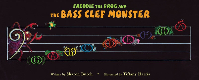 Freddie The Frog & Bass Clef Monster Poster