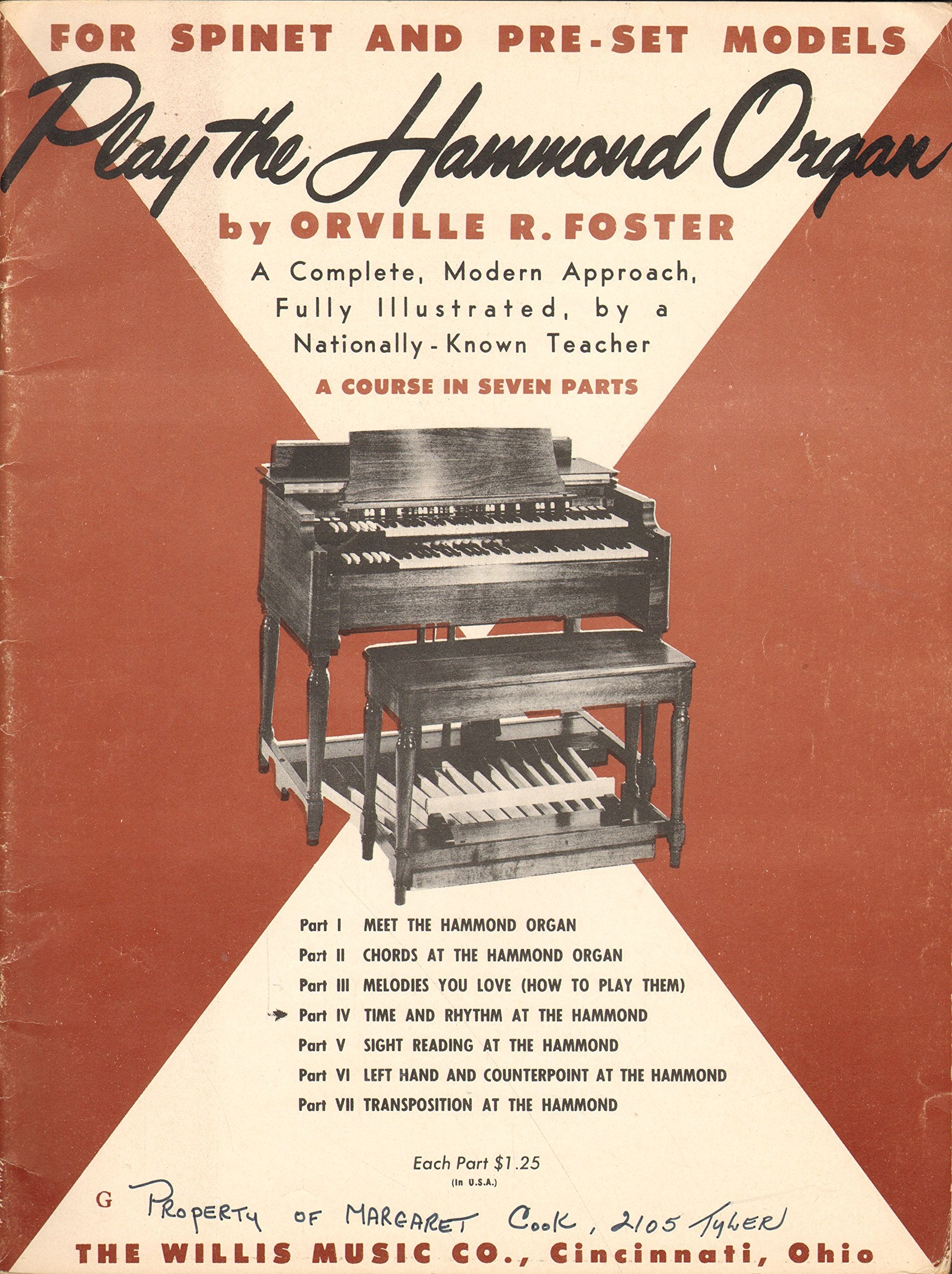Play The Hammond Organ Part 4 Book