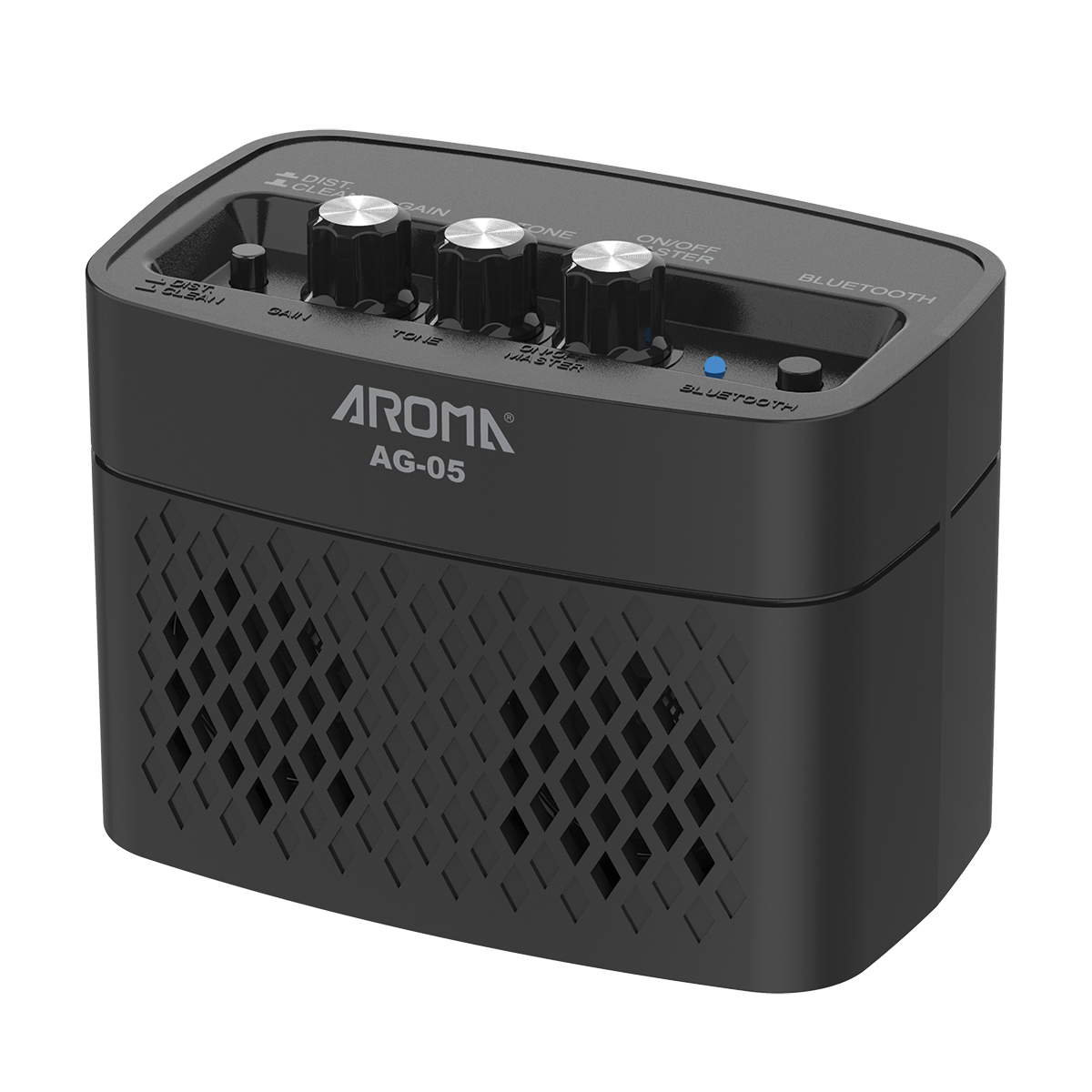 Aroma AG05BK Portable Rechargeable Electric Guitar Amplifier - Black