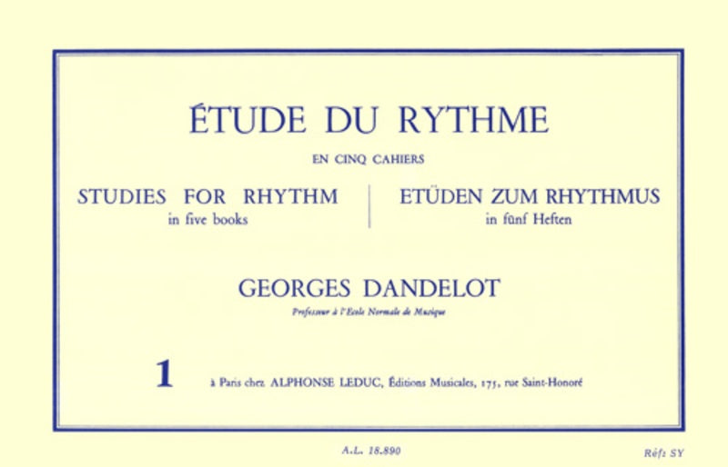 Dandelot - Etude Du Rythme Vol 1