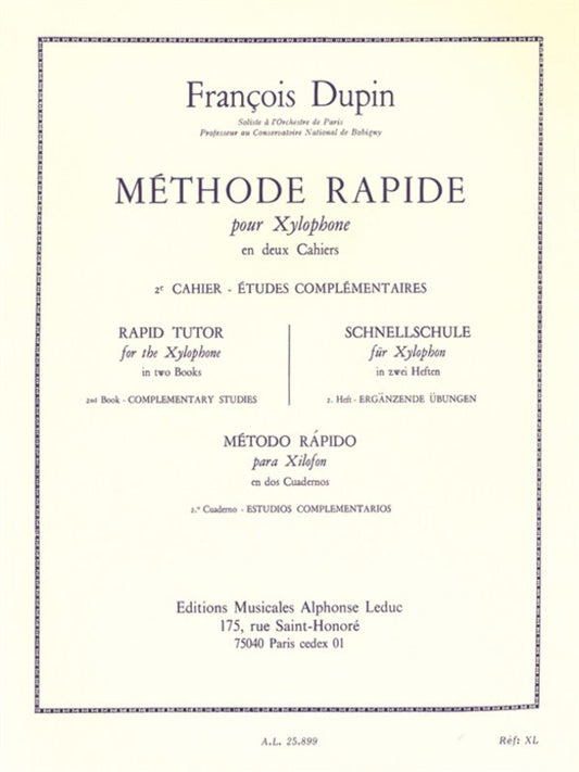 Dupin - Rapid Method Vol 2 For Xylophone