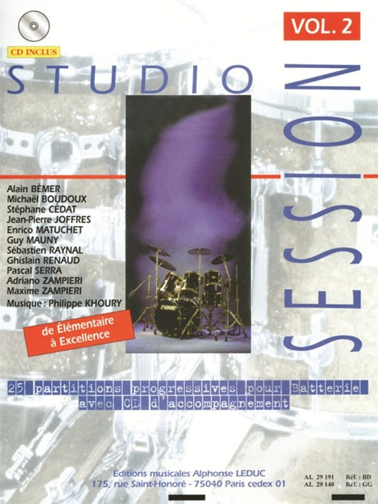 Studio Session Drums Vol 2 Bk/Cd