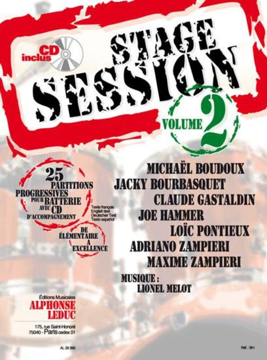 Stage Session Vol 2 Drums Bk/Cd