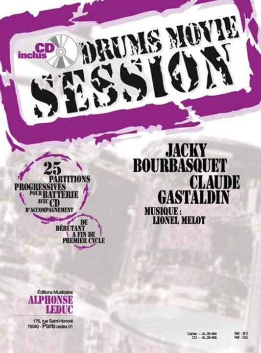 Drums Movie Session Vol 1 Bk/Cd