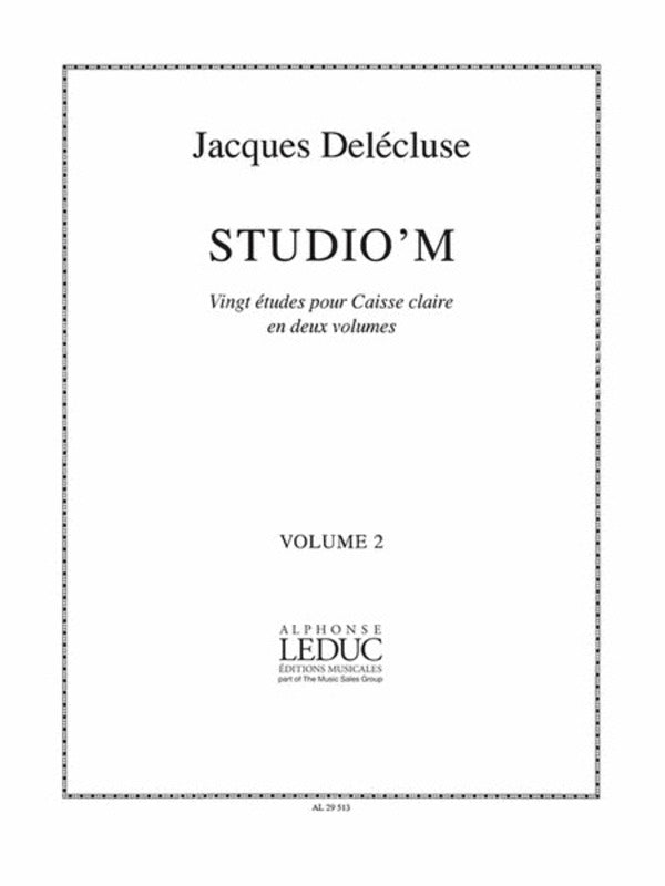 20 Studies For Snare Drum Volume 2 Book