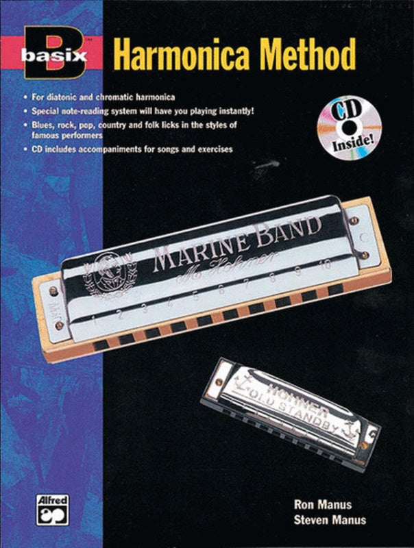Basix Harmonica Method Bk/Ecd