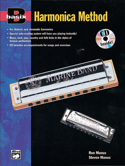 Basix Harmonica Method Bk/Ecd