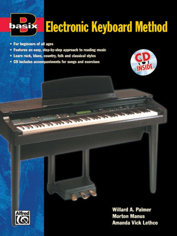 Basix Electronic Keyboard Method Bk/Cd