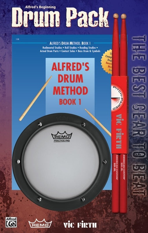 Alfred's Drum Method Pack Book/Pad/Sticks