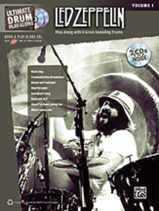 Led Zeppelin - Ultimate Drum Playalong Vol 1 Bk/Ola