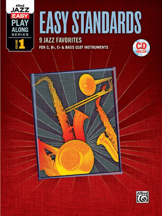 Alfred's Jazz Easy Play Along Vol 1 C Bb Eb Bc Instruments Book