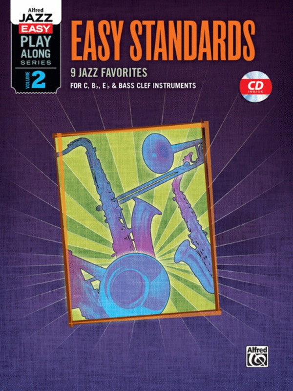 Alfred's Jazz Easy Play Along Vol 2 C Bb Eb Bc Instruments Book