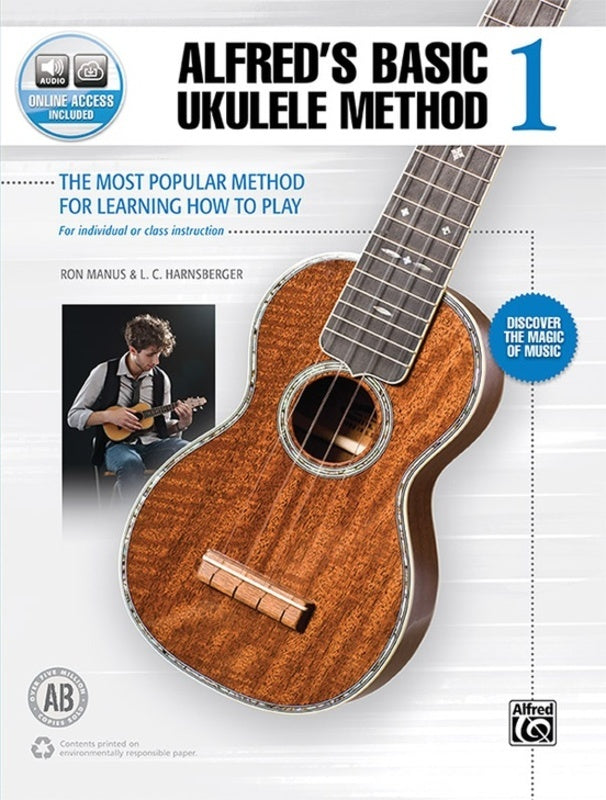 Alfred's Basic Ukulele Method 1 Book/Ola