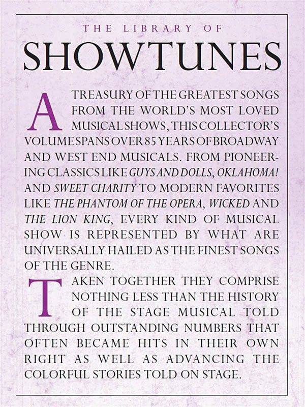 Library Of Showtunes PVG
