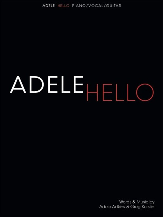 Adele Hello Book PVG