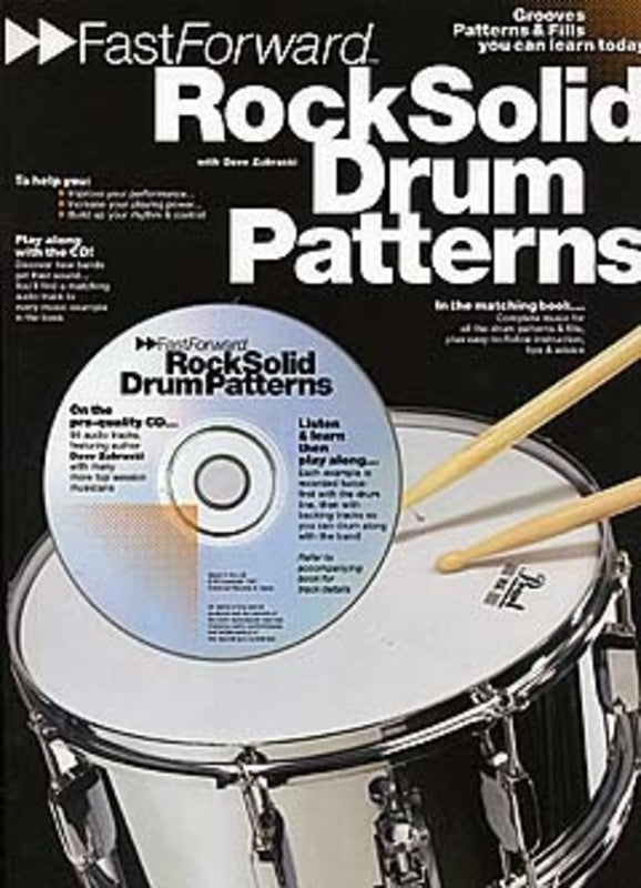 Fast Forward Rock Solid Drums Patterns Bk/Cd