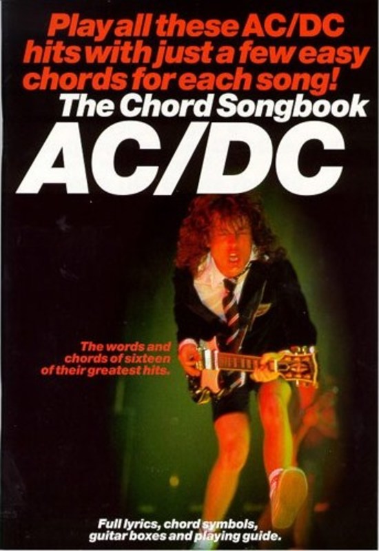 AC/DC Guitar Chord Songbook – Music2u.com.au