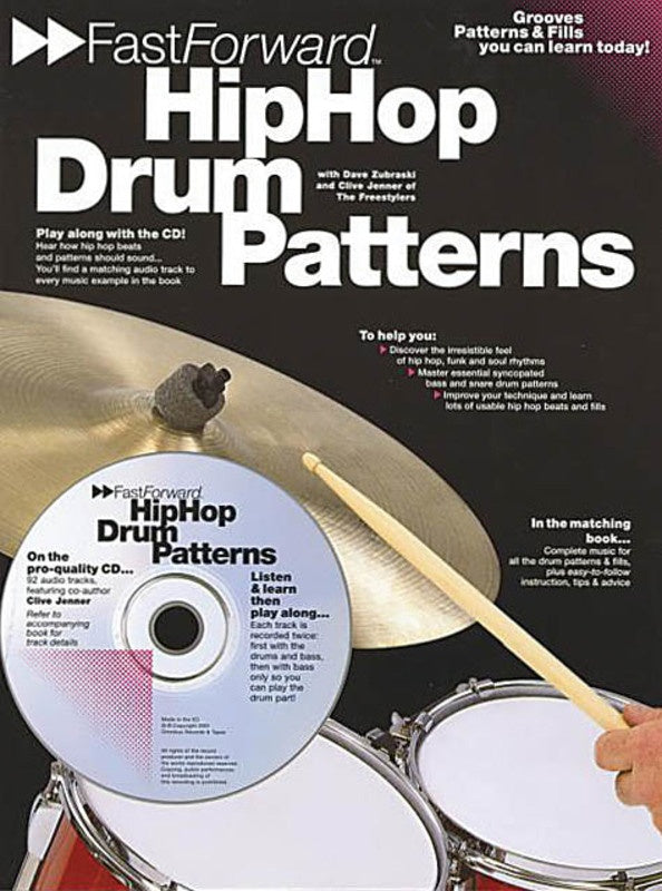 Fast Forward Hip Hop Drum Patterns Bk/Cd