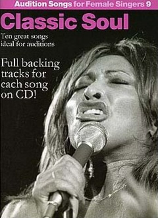 Audition Songs Female 9 Classic Soulbk/Cd
